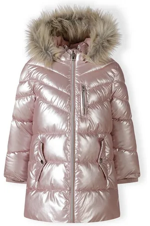 Minoti Winterjacke Gefütterte Jacke im Metallic-Look, mit abnehmbarem Kunstfell (2y-14y) - Verkäufer: