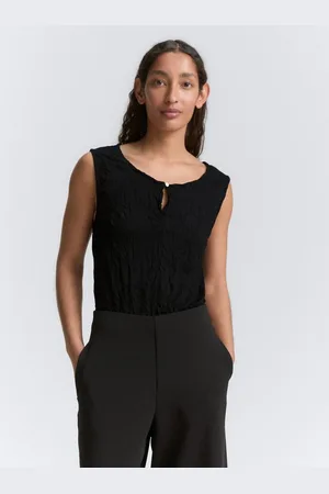 TOM TAILOR Trägertop Crinkle Top mit Schlitz-Detail - Verkäufer: