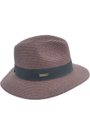Seeberger Sonnenhut Papierstroh Mix Fedora mit Ripsbandumlage 54891-0 - Verkäufer: