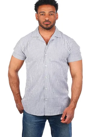 Carisma Kurzarmhemd Herren Hemd trendig geriffelt gewebt retro Look 9270 - Verkäufer: fresh-style