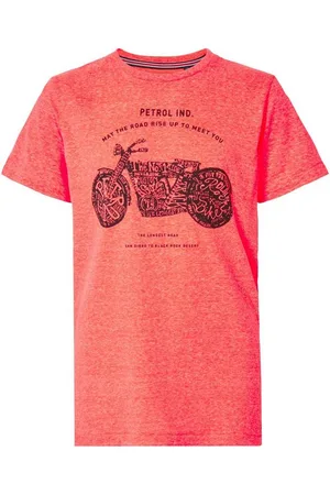 Petrol Industries T-Shirt Jungen T-Shirt Motorrad Biker Fiery Coral (1-tlg) - Verkäufer: nettibeck