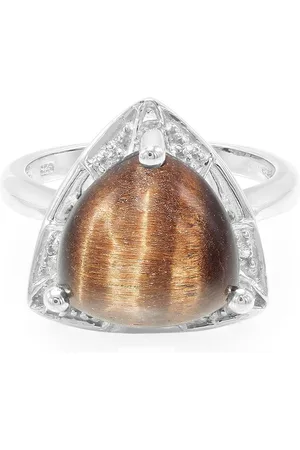 Cavill Silberring Mexikanischer roter Tigerauge Trilliant Silber Ring, 5,31ct (1-tlg) - Verkäufer: Juwelo Deutschland GmbH