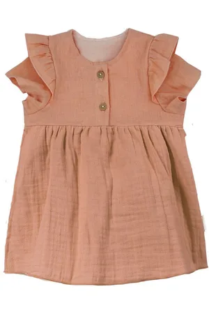 maximo Sommerkleid GOTS BABY GIRL-Kleid, Kurzarm Musselinstoff, Futter (1-tlg) - Verkäufer: Strickmoden Bruno Barthel - & CAPO
