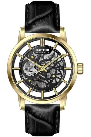 Raptor Quarzuhr RA20408 Skelett-Herrenuhr, Automatik, Echtleder, 5 ATM - Verkäufer: Shaghafi GmbH