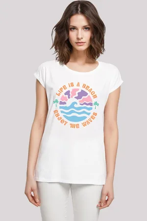 F4NT4STIC T-Shirt Life Is A Beach Enjoy The Waves Premium Qualität