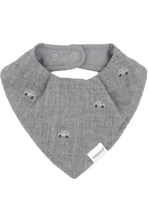 maximo Halstuch GOTS BABY-Tuch, Druckknopf Musselinstoff bestickt, Futter, (1-St), Musselin - Verkäufer: Strickmoden Bruno Barthel - & CAPO