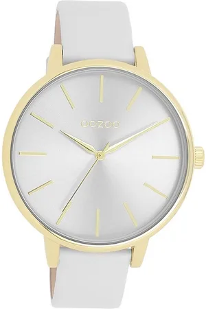 Oozoo Quarzuhr Damen Armbanduhr Timepieces Analog, (Analoguhr), Damenuhr rund, groß (ca. 42mm) Lederarmband, Fashion-Style - Verkäufer: Fit4Style Silberschmuck - IMPPAC