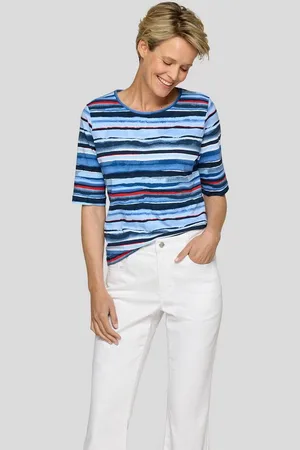 Rabe Print-Shirt Modisches Shirt mit Streifenprint