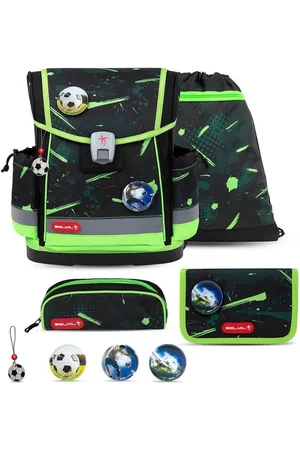 Belmil Rucksack Rucksack Classy Plus ergonomisches Schulranzen-Set 5-teilig Neon Sport - Verkäufer: miniHeld ®