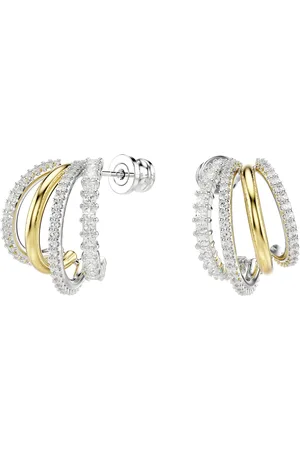 Swarovski Paar Creolen Schmuck Geschenk Hyperbola Ohrringe, 5689718, mit ® Zirkonia (synth)