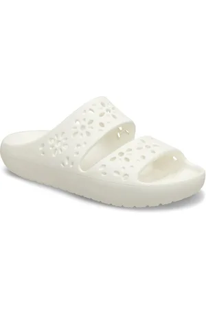 Crocs Classic Floral Cut Out Sandal Badepantolette, Sandale, Sommerschuh, Pool Slides mit genoppter Innensohle