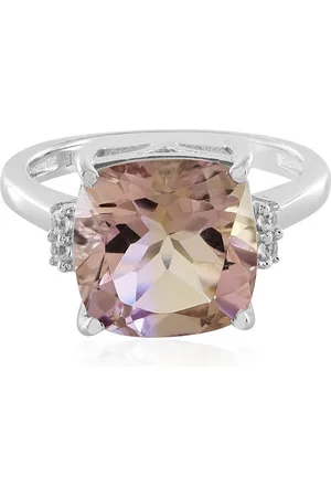 Cavill Silberring Bolivianischer Ametrin Kissenschliff Platin plattierter Ring, 3,83ct (1-tlg) - Verkäufer: Juwelo Deutschland GmbH