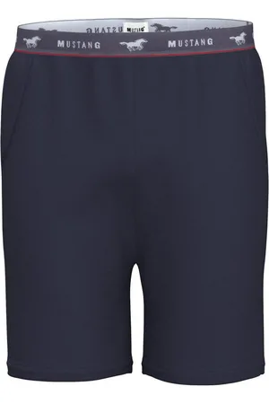 Mustang Shorts Bermuda Kurze Hose Sommerhose Freitzeithose roter Kontraststreifen und branding - Verkäufer: s2c GmbH