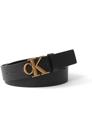Calvin Klein Ledergürtel MONOGRAM BUCKLE FIXED BELT 35MM