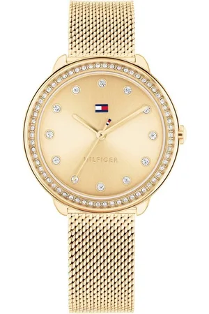 Tommy Hilfiger Quarzuhr DEMI 1782699, Armbanduhr, Damenuhr, Glaskristalle, analog, Edelstahlarmband
