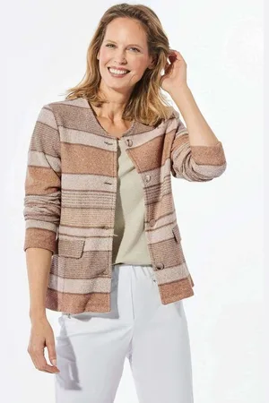 GOLDNER Outdoorjacke Kurzgröße: Jacke in Bouclé-Optik - Verkäufer: