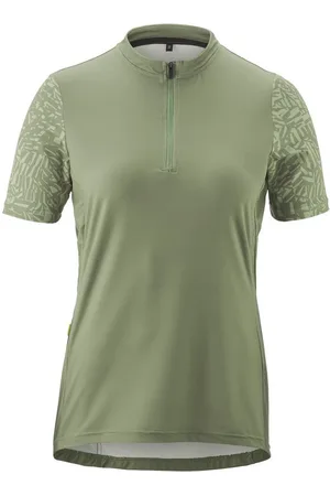 Gonso Radtrikot Adventure Jersey Halfzip W Damen Fahrradtrikot kurzarm, Rückentasche mit RV, Quick-Dry, Slim Fit