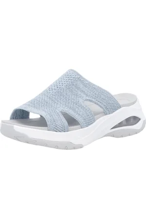 Rieker Vegan Pantolette Sommerschuh, Hausschuh, Keilabsatz, in der Maschine waschbar