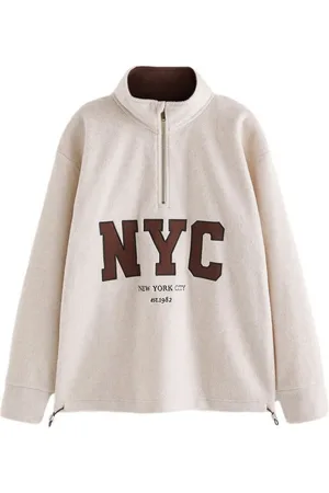 Next Fleecepullover Fleecetop mit halben Reißverschluss (1-tlg) - Verkäufer: Germany GmbH