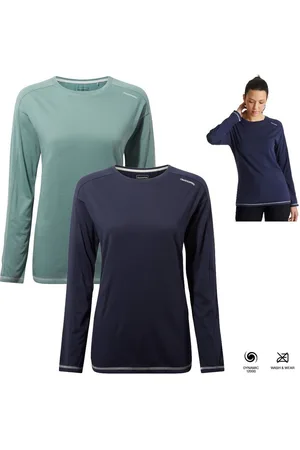 Craghoppers Kurzarmshirt - Stretch Dynamic Langarm Shirt mit Rundhals - Damen - Verkäufer: hive outdoor