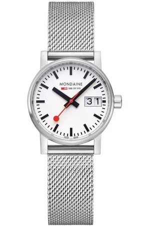 Mondaine Quarzuhr vo2 Großdatum Milanaiseband 30 mm - Verkäufer: uhrcenter