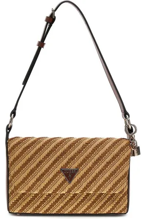 Guess Umhängetasche Schultertasche Simona natural/cognac (1, 1-tlg., 1) - Verkäufer: TaschenParadies