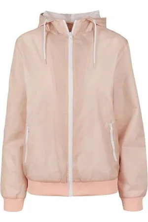 Build Your Brand Windbreaker Jacke Windrunner Damen Basic Hellrosa Jacket - Verkäufer: Makenjo