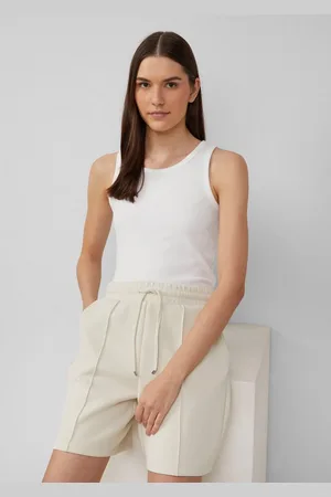 QS by s.Oliver Shirttop Ripp-Top im Slim Fit mit Stickerei Logo - Verkäufer: