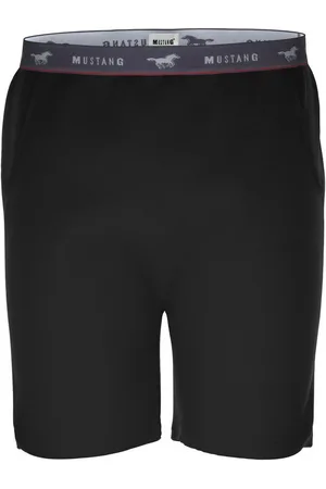 Mustang Shorts Bermuda Kurze Hose Sommerhose Freitzeithose roter Kontraststreifen und branding - Verkäufer: s2c GmbH