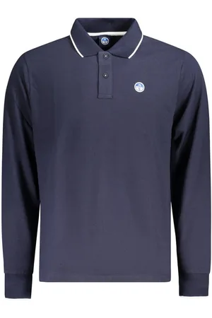 North Sails Poloshirt Elegantes Herren Langarm-Poloshirt in Blau mit - Verkäufer: Redeve