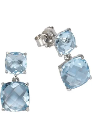 vivance collection Paar Ohrstecker 925/- Sterling Silber Blautopas