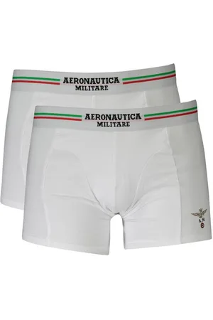 Aeronautica Militare Boxershorts Weiße Herren Boxershorts im Zweierpack mit elastischem Bund und Logo - Verkäufer: Redeve