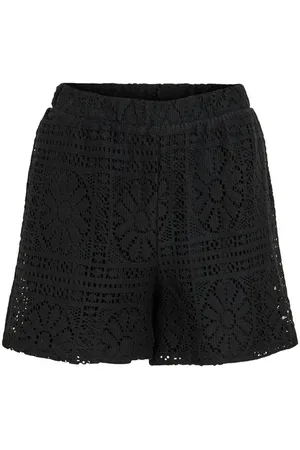 VILA Shorts Kurze Häkelspitze-Shorts mit Blumenmuster VIMERINDA CROCHET HW SHORTS - Verkäufer: ARIZONAS