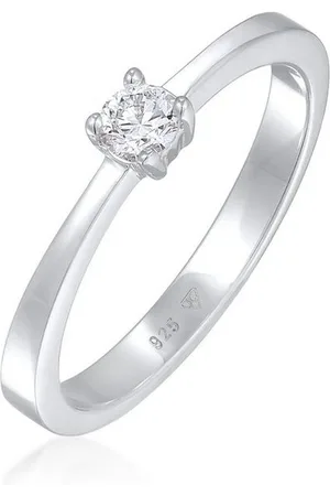 Elli DIAMONDS Diamantring Solitär Lab Grown Diamanten (0.17 ct) 925 Silber - Verkäufer: JULIE & GRACE GmbH