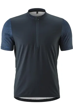 Gonso Radtrikot Adventure Jersey Halfzip M Herren Fahrradtrikot kurzarm, Rückentasche mit RV, Quick-Dry, Slim Fit