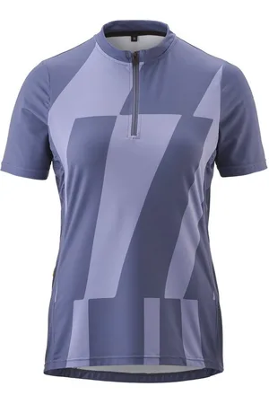 Gonso Radtrikot Adventure Jersey Halfzip W Damen Fahrradtrikot kurzarm, Rückentasche mit RV, Quick-Dry, Slim Fit