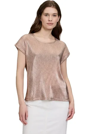 Betty Barclay Kurzarmshirt Casual-Shirt mit Glanzeffekt (1-tlg) Foliendruck