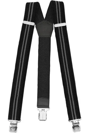 Fabio Farini Hosenträger 4cm Breites Y-Design verstellbar mit extra starken Clipverschluss, Schwarz - Verkäufer: