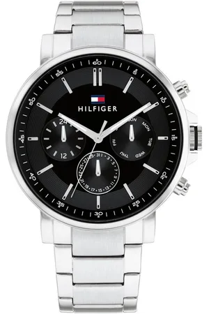 Tommy Hilfiger Multifunktionsuhr TYSON 1710667, Quarzuhr, Armbanduhr, Herrenuhr, Edelstahlarmband, analog, Tag