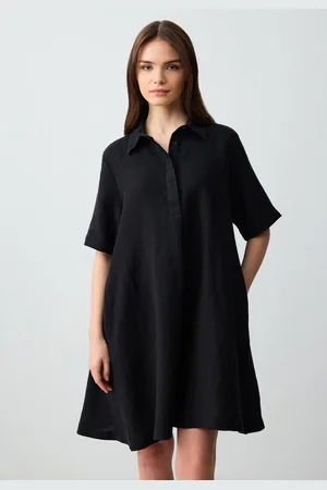 Jimmy Key Minikleid Geweven zwarte jurk - Verkäufer: