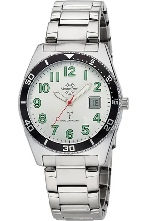 Master Time Quarzuhr Herrenuhr Super Power MTGA-10859-41M, Funk, grüne Ziffern, Edelstahl - Verkäufer: Selva Technik GmbH