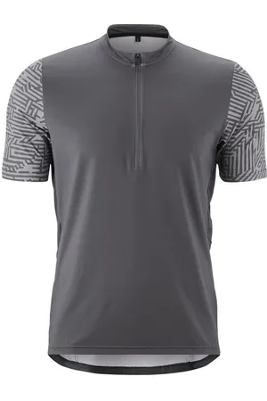 Gonso Radtrikot Adventure Jersey Halfzip M Herren Fahrradtrikot kurzarm, Rückentasche mit RV, Quick-Dry, Slim Fit