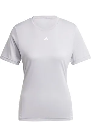 adidas Trainingsshirt WTR DESIGNED FOR TRAINING Damen Trainings- T-Shirt hellgrau - Verkäufer: beim-schaeftlmaier