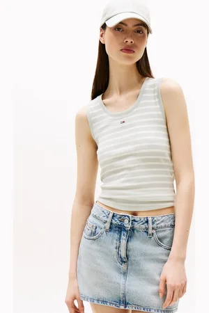 Tommy Hilfiger Tanktop TJW ESSENTIAL RIB TANK EXT mit Logostickerei
