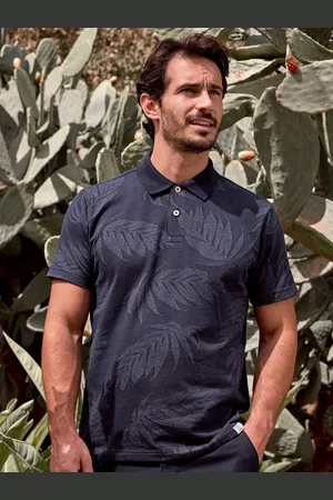 Lerros Poloshirt Jacquard Poloshirt für Herren