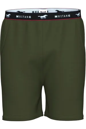 Mustang Shorts Bermuda Kurze Hose Sommerhose Freitzeithose roter Kontraststreifen und branding - Verkäufer: s2c GmbH