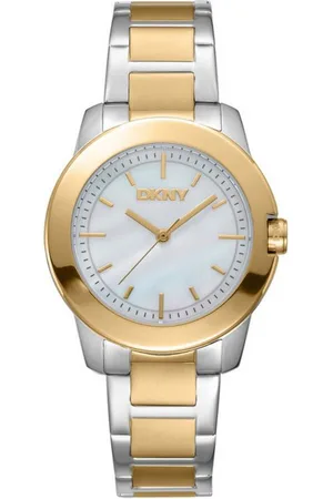 DKNY Quarzuhr Park Ave Midi - Zweifarbig Silber und Gold, (Set) - Verkäufer: Diademita
