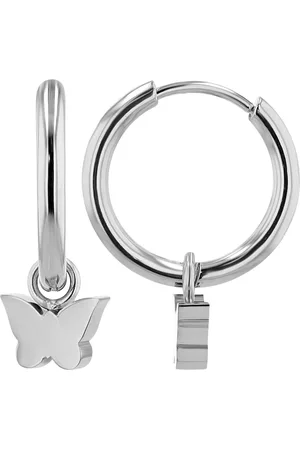 Akzent Ohrring-Set Sienna "Sienna" Edelstahl Creole mit Schmetterling Anhänger, (Paar) - Verkäufer: Shaghafi GmbH