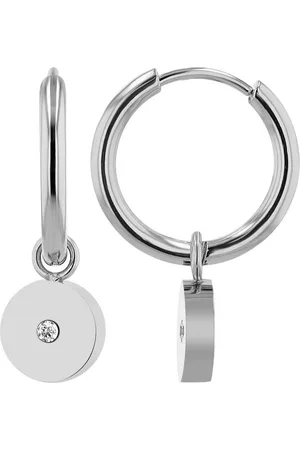 Akzent Ohrring-Set Stintje "Stintje" Edelstahl Creole mit rundem Anhänger (Paar) - Verkäufer: Shaghafi GmbH