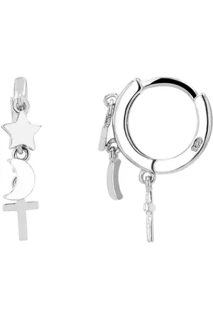 Akzent Ohrring-Set Mignon "Mignon - Creole mit Anhänger, 925er Echt Silber, (Paar) - Verkäufer: Shaghafi GmbH